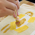 「エコバッグにステンシル」2025年2月（ジェラテリアヴィヴォ）