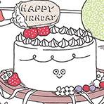 FLAGS 菓子店ショップカード用イラスト（2025）